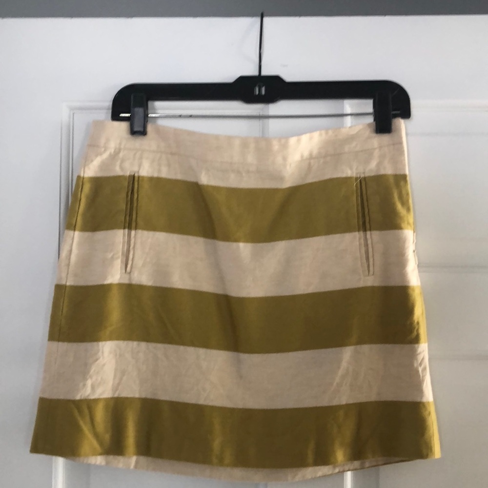 J Crew Short linen skirt.